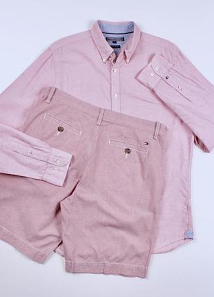 Комплект чоловічого одягу костюм шорти і сорочка tommy hilfiger