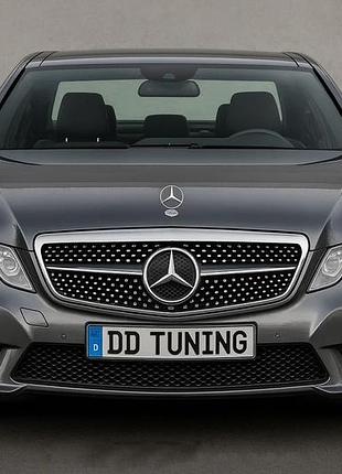 Передня решітка diamond silver (2009-2012) для mercedes e-сlass w212 рр