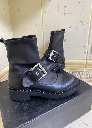 Ботинки сапоги тракторная подошва кожа 39 twin set liu jo moschino preppy