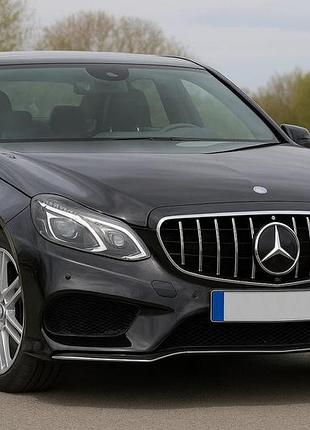 Передня решітка gt panamericana (для avantgarde і amg-line, 2013-2016) для mercedes e-сlass w212 рр