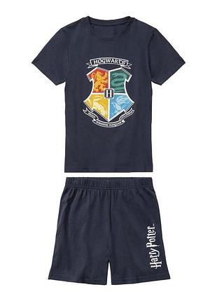 Пижама (футболка и шорты) для мальчика disney harry potter 417975 146-152 см (10-12 years) темно-синий