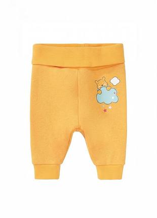 Спортивні штани двунитка для дівчинки disney winnie the pooh 370490 062-68 см (2-6 міс.) жовтий