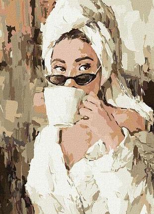 Картина по номерам "утро с кофе"