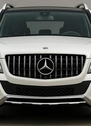 Передня решітка gt panamericana (2013-2015) для mercedes glk сlass x204 рр