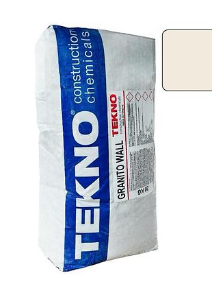 Микроцемент, декоративная штукатурка для стен granito wall (кремовый цвет ral 9001) 20 кг