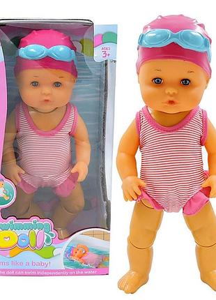 Лялька плаваюча інтерактивна для ванної шарнірні ніжки swimming doll дівчинка плавчиха 33 см