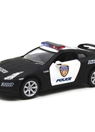 Поліцейська машинка kinsmart "nissan gt-r r35"