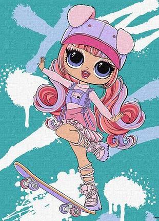 Картина по номерам "l. o. l. surprise! tweens skate dance ali dance 2" 30х40 см