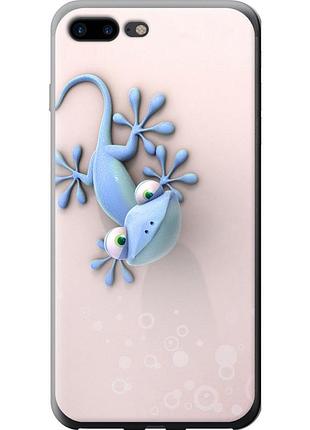 Чехол 2d пластиковый на телефон iphone 7 plus геккончик "1094t-337-58250"