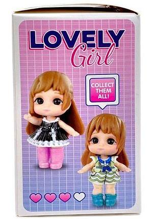 Лялька-сюрприз lovely girl, 7 см, імітація скляних очей, аксесуари (мікс видів)