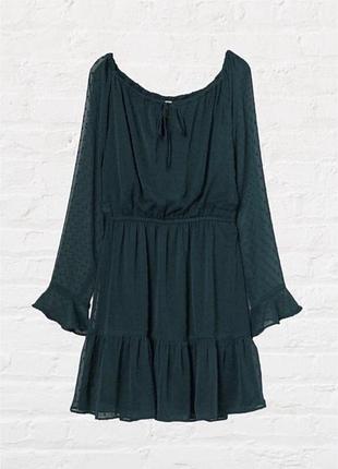 Нова темно-зелена сукня h&m 5