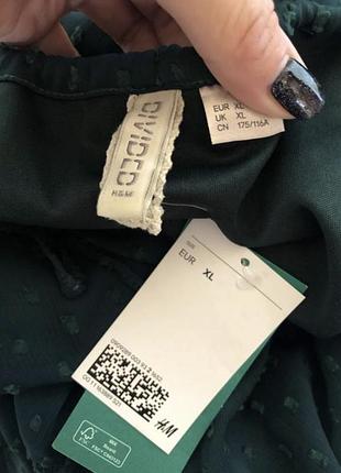 Нова темно-зелена сукня h&m 9