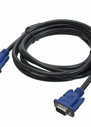Відеокабель vga-vga 3 метри з феритами black