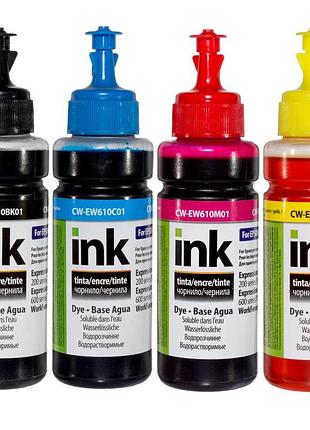 Чорнила colorway набір 4×100 мл для epson xp103/xp600