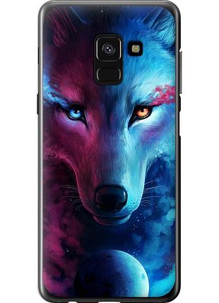 Чехол силиконовый на телефон samsung galaxy a8 2018 a530f арт-волк "3999u-1344-58250"