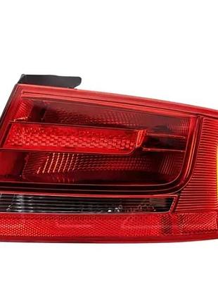 Фонарь задний audi a4 b8 sd 2008-2012 левый без ламп (p21w/p21w) наружный depo 446-1911l-ue