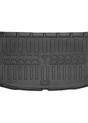 Коврик в багажник seat leon 5f hb 2012-2020 нижняя полка, регулируемое дно, с бортиком, полиуретан stingray 6048141