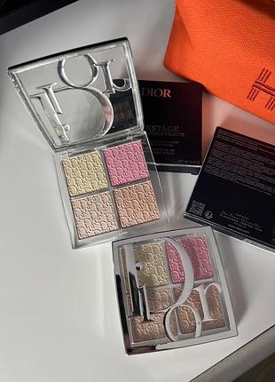 Палетка dior backstage 004 frosted opal glow хайлайтер dior 002