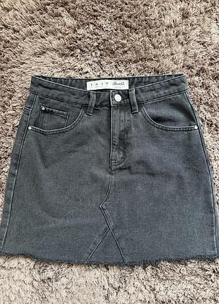 Чореа джинсова міні спідниця denimco