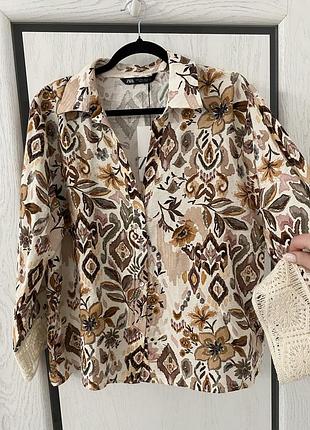 Новая тонкая блуза 50-52 р zara
