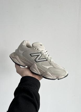 Кросівки new balance 9060 beige milk leather