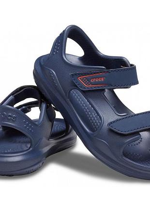 Дитячі crocs kids' swiftwater expedition sandal navy / navy (463) - комфорт і стиль для активного літа