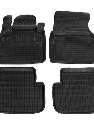 Резиновые коврики с бортиком (4 шт, polytep) для renault kangoo 2008-2020 гг