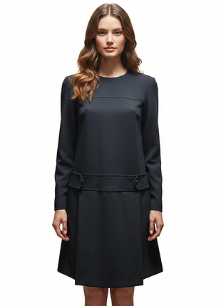 Класична чорна сукня / креп / dondup / made in italy ➡️ 44eur
