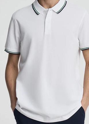 Футболка біла поло zara  3-4роки 104