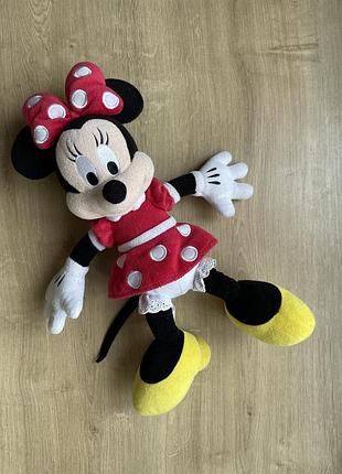 Мягкая игрушка disney minnie mouse микки маус красная 30см