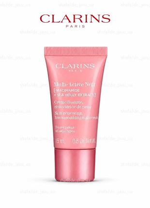 Нічний крем clarins multi-active nuit night moisturizer with niacinamide 15 мл