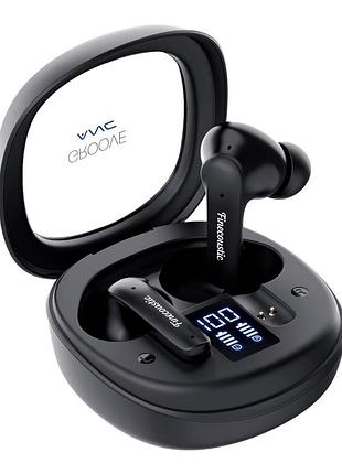 Bluetooth стерео гарнітура fantech ft20 groove anc/tws-навушники, ємністю 300mah/35mah, bluetooth v5.3, з роз'ємом type-c black
