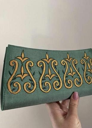 Клатч вечірня сумочка зелена