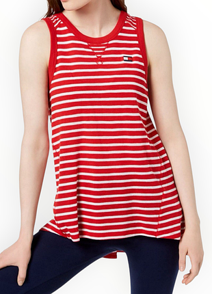 Майка Tommy hilfiger sport в полоску свободного кроя