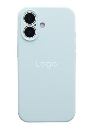 Чохол silicone case full size with frame appleiphone17 панель-накладка для телефону айфон 17 sky blue