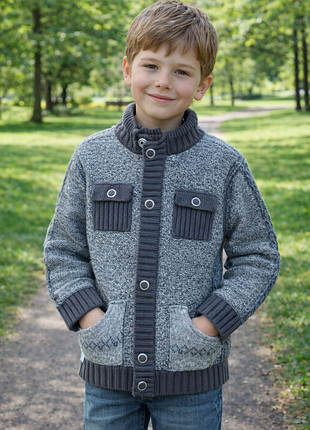 Тепла кофта essam (туреччина), 6-8 років (шість, акрил) на змійці