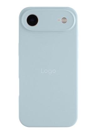 Чехол silicone case full size with frame appleiphone17 air панель-накладка для телефона айфон 17 аир sky blue
