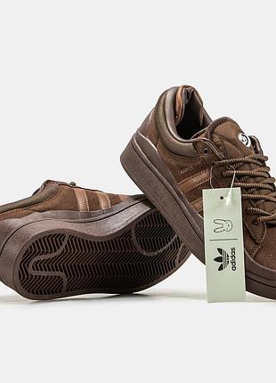 Мужские кроссовки adidas campus x bad bunny brown 45