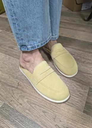 Сабо цвета butter yellow - невероятно комфортные. натуральная
