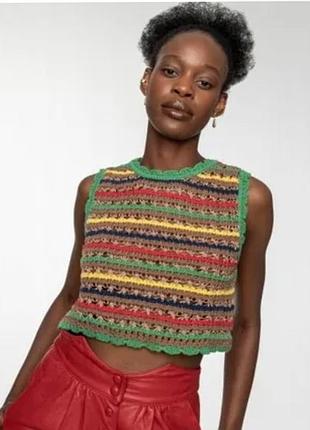 Жилетка разноцветная женская zara m