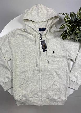 Зіп худі polo ralph lauren сірий, чорний, синій
