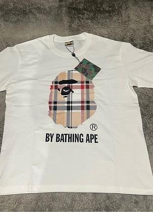 Футболка bape x burberry
