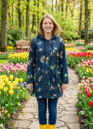 Гарний плащ відомого бренду cath kidston 10 розмір тканина принт пташки