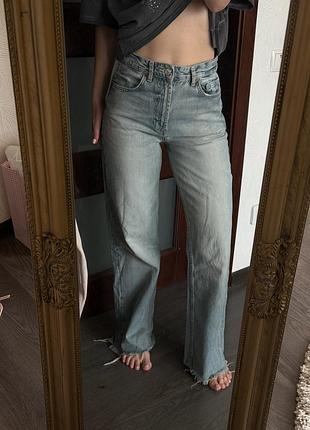 Джинси zara wide leg 36 р