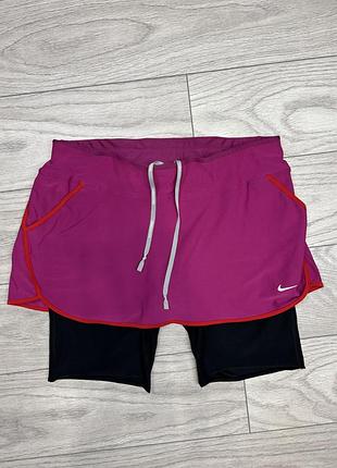 Жіноча спортивна спідниця із велосипедками nike running . оригінал