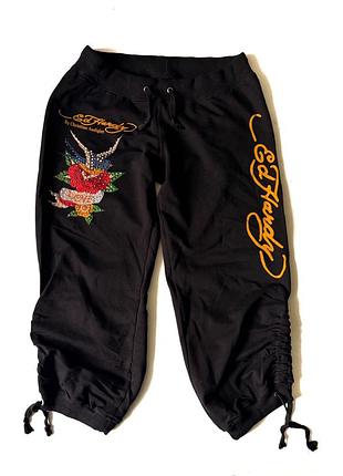 Женские спортивные брюки-капри ed hardy by christian audigier в стиле y2k