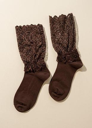 Стильні шкарпетки з мереживом