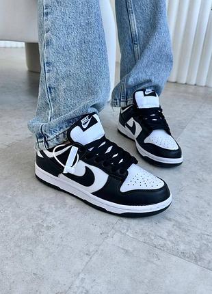 Жіночі кеди ✔️nike dunk white black
