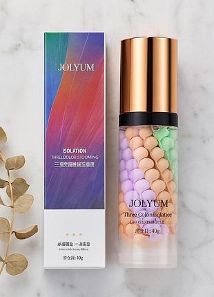 Триколірна база-праймер під макіяж jolyum / jomtam contour color, 40 г