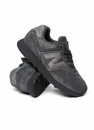 New balance 574 x stone island ghost pack dark grey